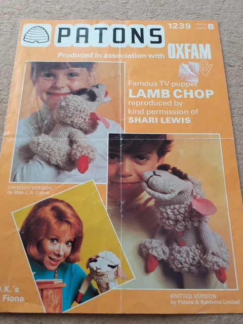 VINTAGE PATONS LAMB Chop Toy Puppet Knitting Pattern 1 75 PicClick UK vintage-patons-lamb-chop-toy-puppet-knitting-pattern-1-75-picclick-uk