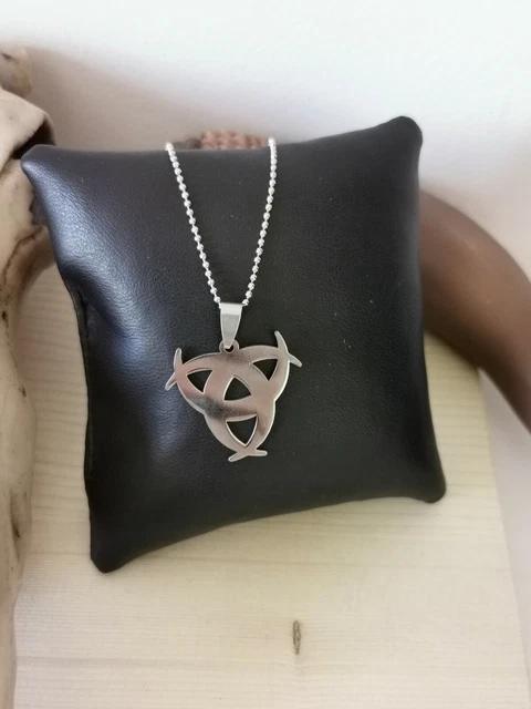 Collier Homme En Acier Avec Pendentif Corne D'Abondance - Bijoux Des Lys - Neuf