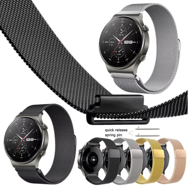 Magnetic Milanese Loop Watch Band Strap For Huawei Watch GT 4 2 2e Pro 3 Runner