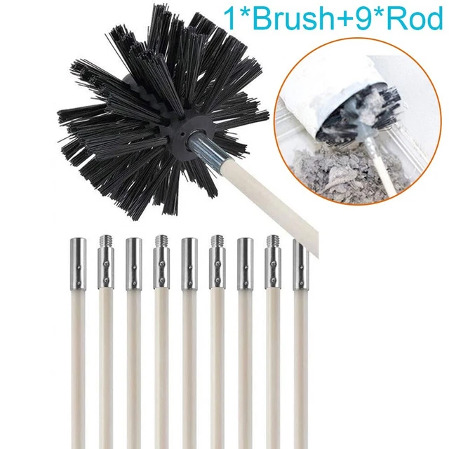 Herramienta flexible de limpieza de cocina cepillo de chimenea larga vida útil kit de varillas eficiente
