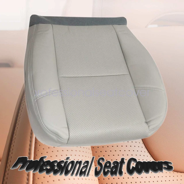 For 09-14 Chevy Tahoe GMC Sierra Driver Replacement Lower Seat Cover Light Gray