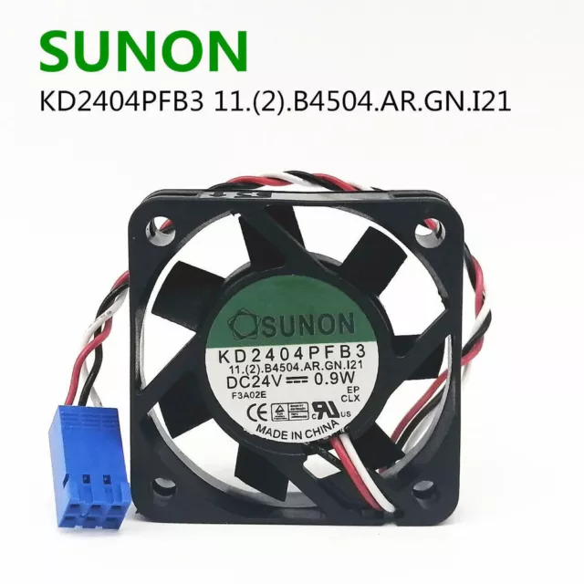 SUNON KD2404PFB3 11.(2).B4504.AR.GN.I21 24V 0.9W 4010 3-line Inverter fan