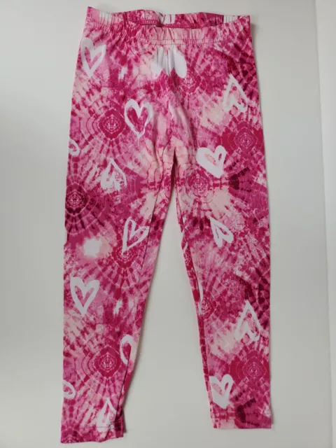BOBBIE BROOKS YOUTH Girls Heart tie-dye Valentines Leggings Size Large  (10/12) £7.89 - PicClick UK