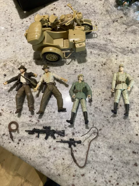 Indiana Jones Adventure Series  figures X4 Hasbro