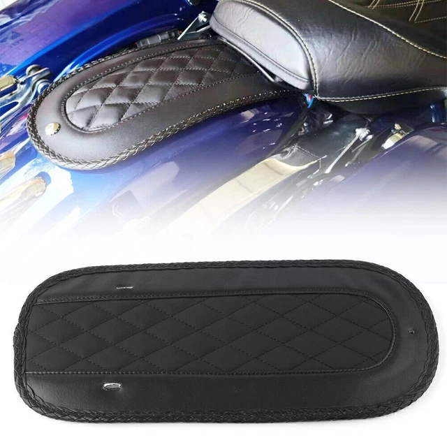 Solo Seat Vinyl Felt-backed Rear Fender Bib for Harley FLHT FLHTC 2008-18 Black