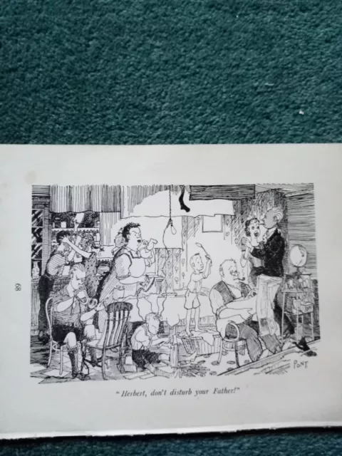 El113 Ephemera 1939 Punch Cartoon Herbert Don't Disturb Your Father