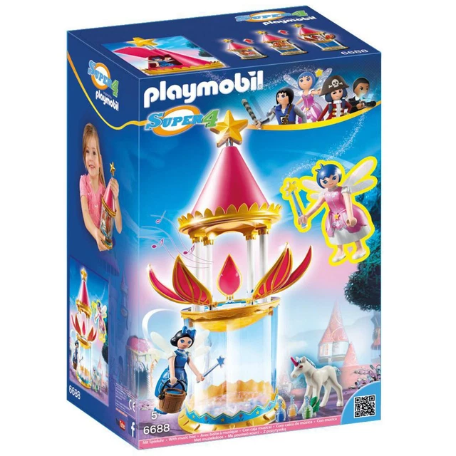 PLAYMOBIL FAIRY UNICORN Super Musical Flower Tower with Twinkle
