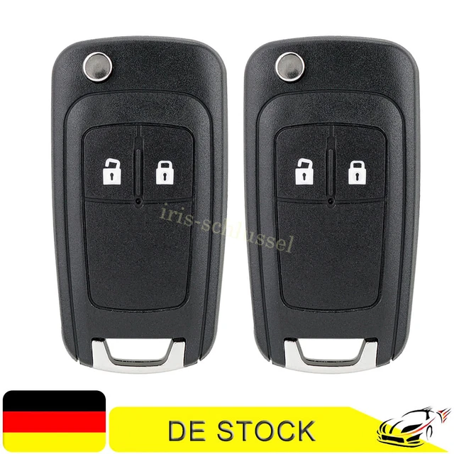 2X Auto Ersatz Klappschlüssel Gehäuse Für Opel Astra J Corsa