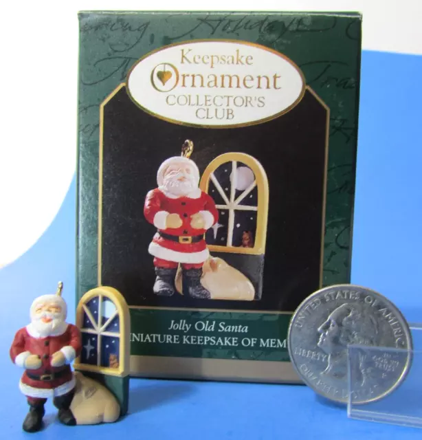 Hallmark Miniature Ornament 1997 JOLLY OLD SANTA