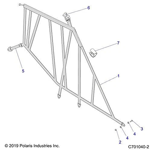 Polaris 2685841 NETS-DOOR FRONT RZR 900 800 570 2685112