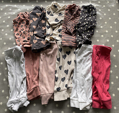 baby girl clothes bundle size 0-3 months tops & leggings, winter autumn 11 items