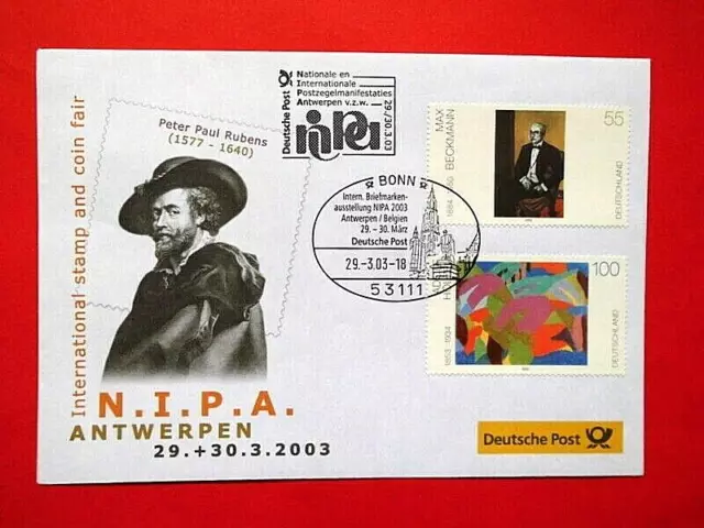 Brief Ersttagsbrief BRD 2003 Dt. Malerei (VIII) Mi. Nr. 2315 + 2316 FDC-Stempel