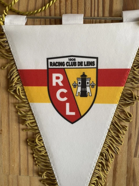 Racing Club de Lens RC superbe vintage fanion football
