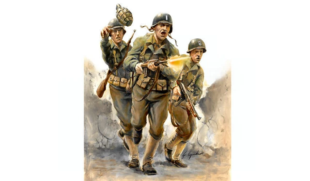 Italeri 1/72 - Soldats US Infantry Années 90 - Maquette Figurine 40 à 50 Pièces - Idéal Collectionneur Et Diorama