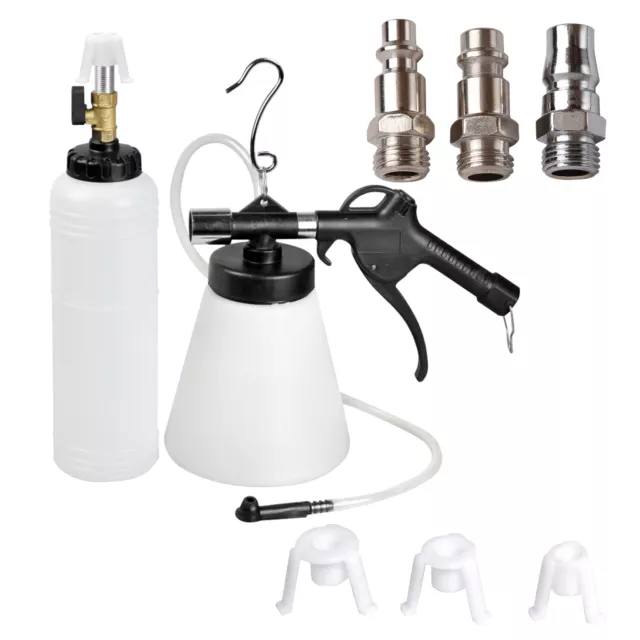 3 Adaptors Car Van Brake Bleeder Bleeding Fluid Tool Air Pneumatic Garage Vacuum