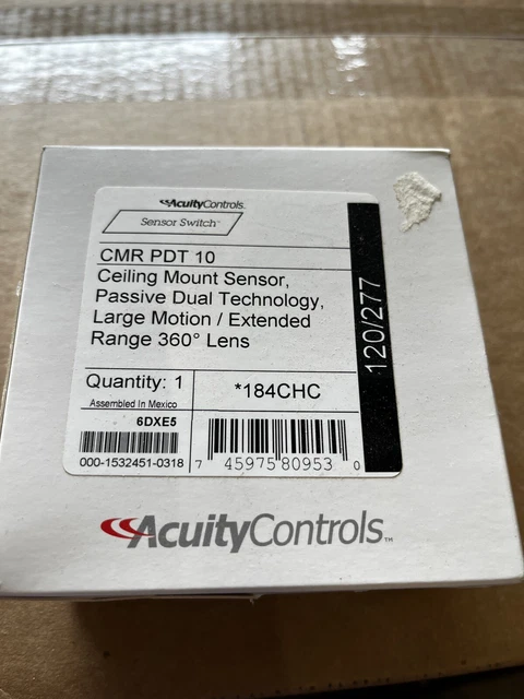 Sensor Switch CMR PDT 10 Extended Range  Ceiling Mount Occupancy Sensor - NIB