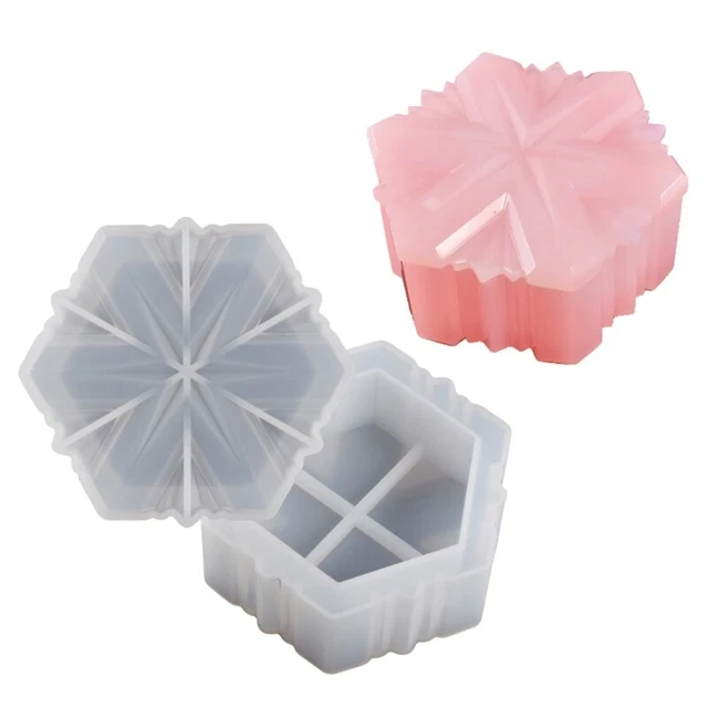 Resin Six-pointed Star Storage Box Mold for DIY Home Decoration Jewelry Storage