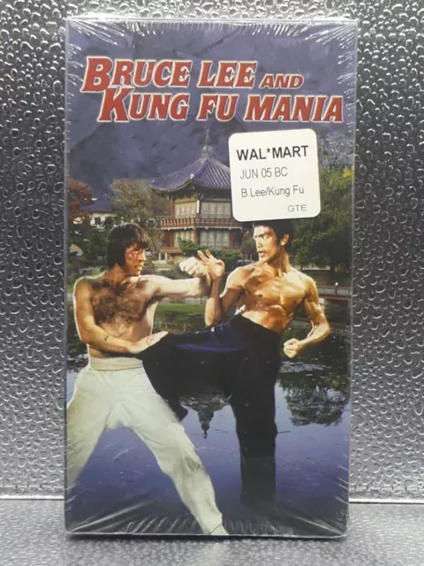 BRUCE LEE AND Kung Fu Mania VHS New Factory Sealed Videotape 0551290