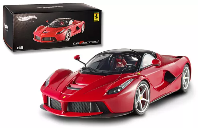 Hot Wheels Elite Ferrari Laferrari 2013 Rojo BCT79 1/18 Minor Pintura Defecto