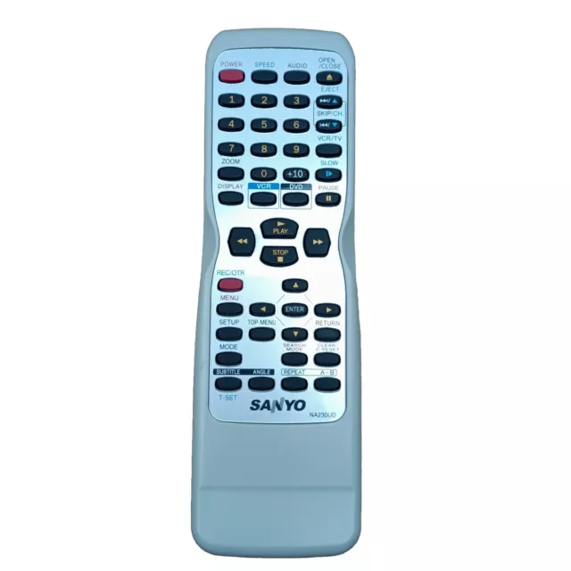 Original OEM Sanyo NA230UD Remote Control For DVW-7200 VCR/DVD Combo. Tested