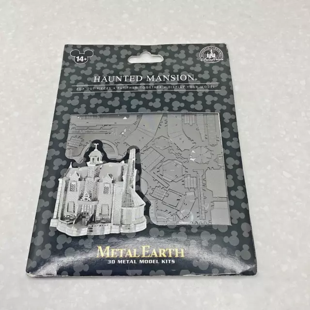 Disney Parks The Haunted Mansion Metal Earth 3D Model Kit Retired NEW