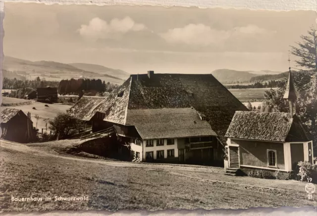 Antique Postcard Farmhouse in Schwarzwald in Germany Vintage Ephemera