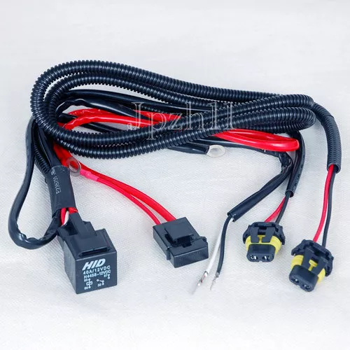 Car HID Xenon Light 880/881 Bulbs Relay Fuse Cable Wire Wiring Harness Vehicle #