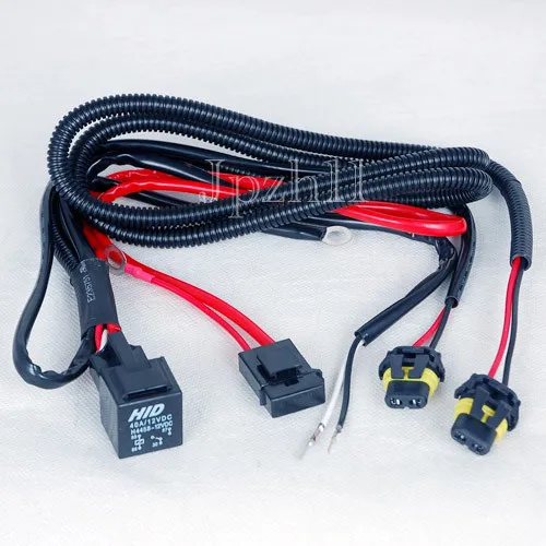 Car HID Xenon Light H8/H9/H11 Bulbs Relay Fuse Cable Wire Wiring Harness Vehicle