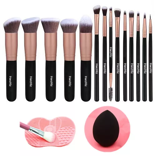 16PCS Make up Brushes Set Kabuki Foundation Eye Shadow Contour Blusher Brushes