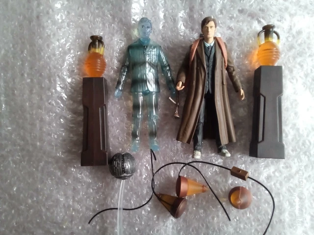 10TH DOCTOR WHO Satan Pit Flasks Hologaphic Dr Toclafane Set ...