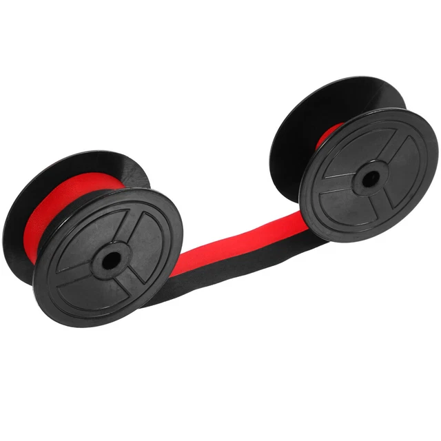 Nastro Per Macchina Da Scrivere Universale - Rosso E Nero, Ricambio Professionale In Nylon