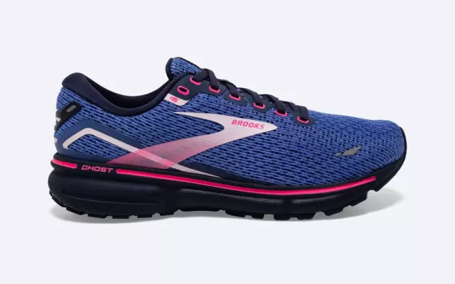 BROOKS GHOST 15 Running Shoes Blue/Peacoat/Pink US Women 10.5 $120.00 ...
