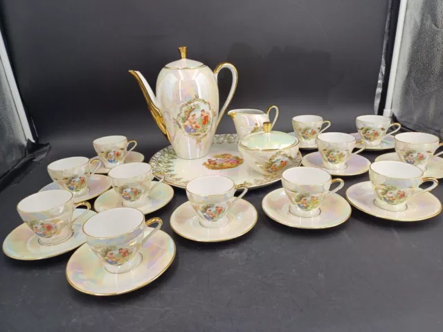 Service A Cafe En Porcelaine De Baviere 1950 Limoges Vintage 2