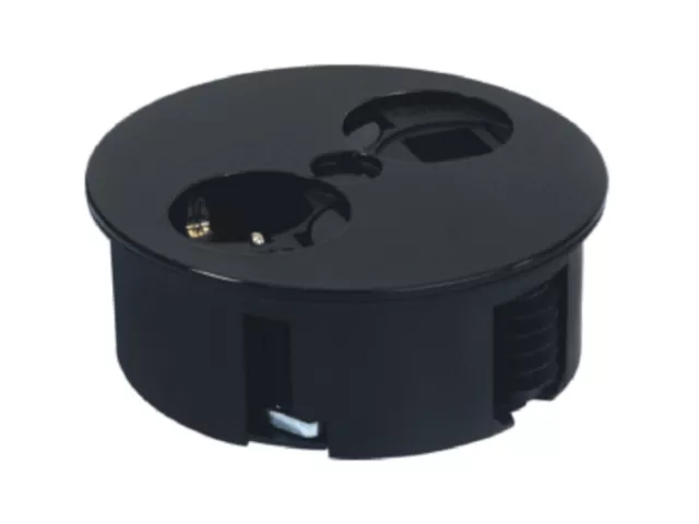 Bachmann Regleta Twist 1SP 2P 931.101schwarz Steckdoseneinheit