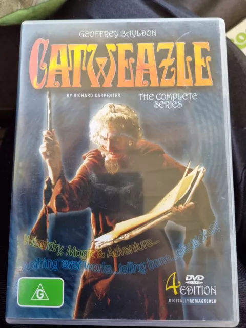 Catweazle - The Complete Series region 4  - 4 Disc DVD Set 650 mins