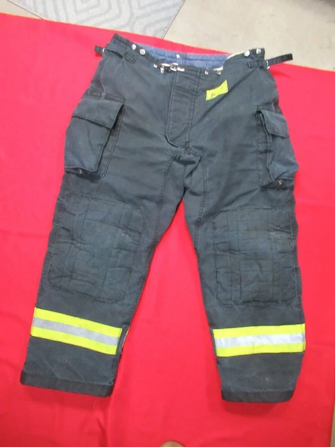 BLACK MORNING PRIDE Fire Fighter Turnout PANTS 42 X 31 BUNKER GEAR RESCUE TOW