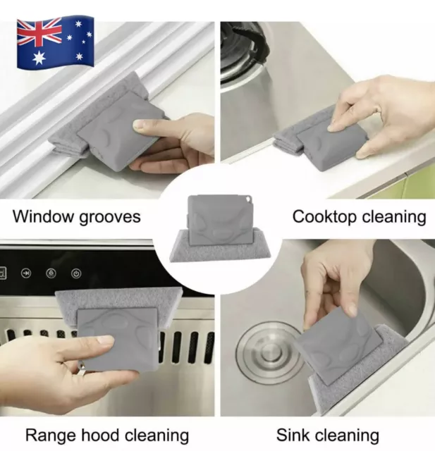 Window Door Track Cleaning Brush Gap Groove Sliding Tools Dust Cleaner Kitchen