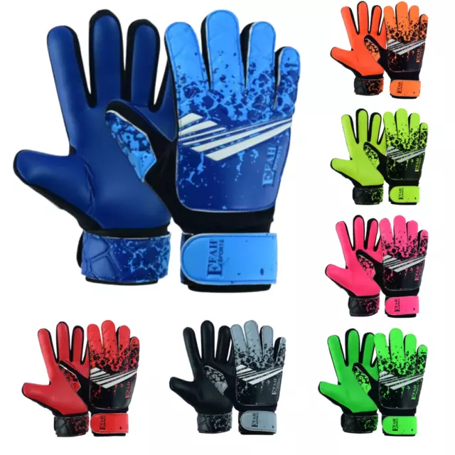 EFAH SPORTS Football Goalkeeper Gloves Kids Boys Soccer Glove with Grip Palms