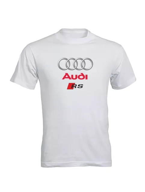 T-Shirt Maglietta Tshirt Con Stampa Audi RS Sport Personalizzata Uomo Donna