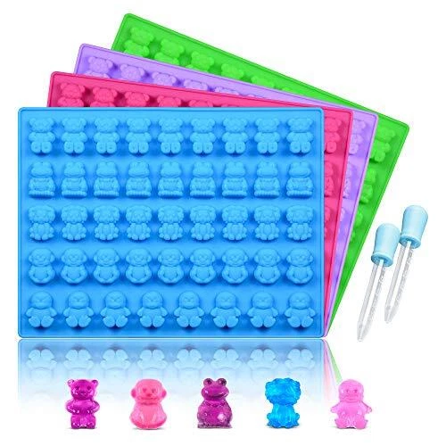 Silicone Candy Gummy Bear Molds - Chocolate Molds Including Bears Frogs Lions...
