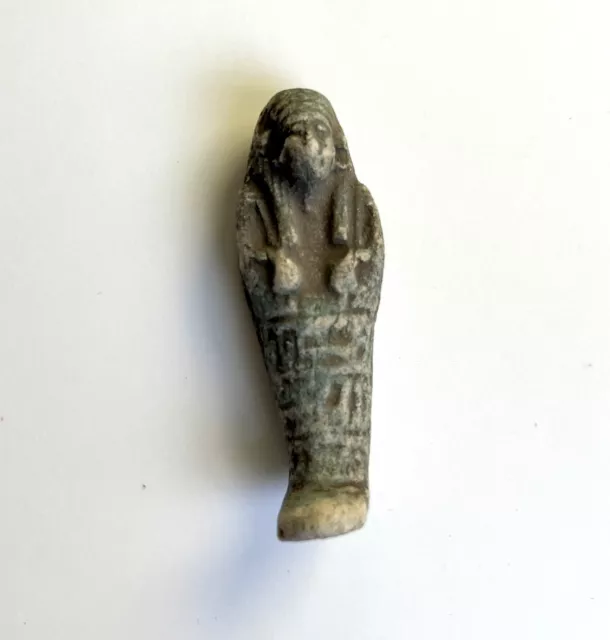 Handmade Faience Ushabti Ancient Egyptian Mummy Funerary Statue Figure Amulet 2