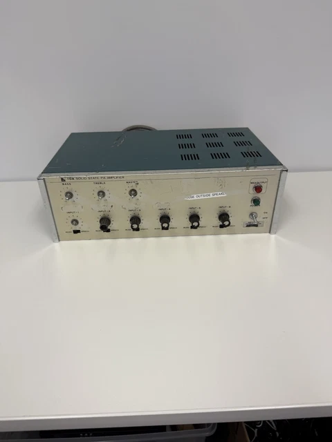TOA ELECTRIC ソリッドステート PAアンプ TA-266【動作品】 TOA SOLID STATE Pa Amplifier TA-266 30w Vintage £25.00