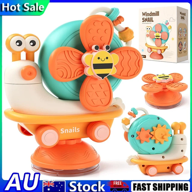 Baby Suction Spinning Montessori Sensory Toys For Stroller/High Chair/Car Seat