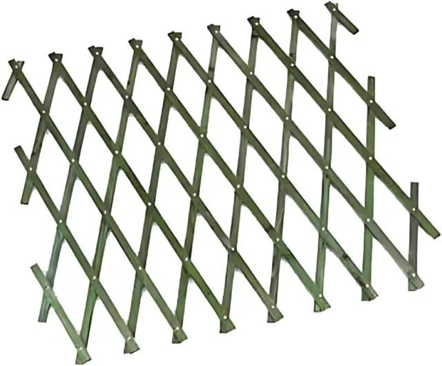 Garden Wooden Trellis Fence Panels Expandable Climbing Plants Easy Install Sage