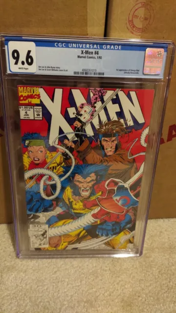 X-Men #4 CGC 9.6 HIGH GRADE Marvel Comic Jim Lee KEY 1st Omega Red Appearance
