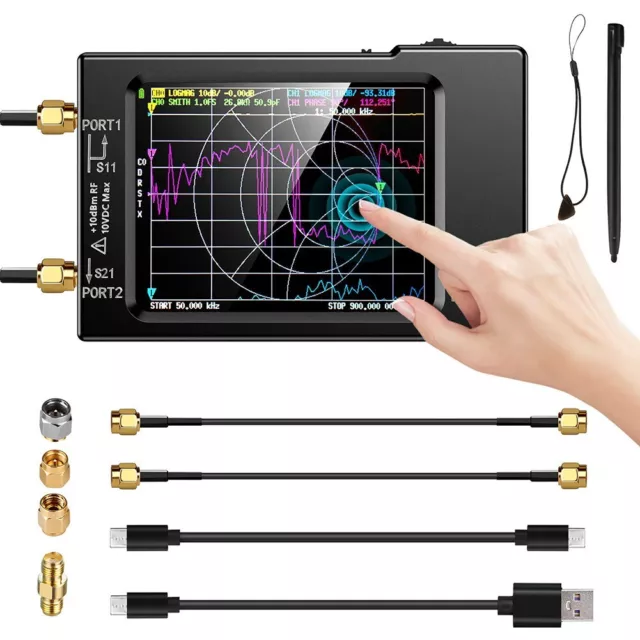 Nano VNA H 2 8 Inch Touch Screen Analyzer Accurate Measurements Smith Diagram