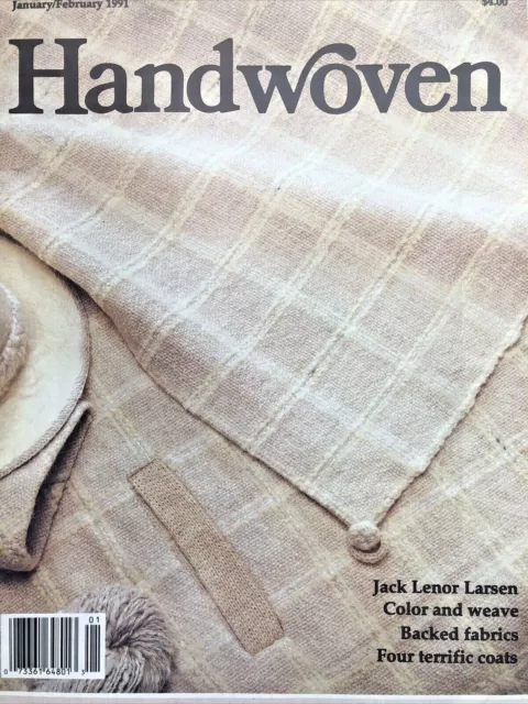 Abrigos de tela con respaldo tejido a mano enero febrero 1991 a color