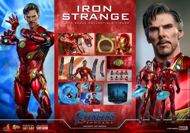 Figura Hot Toys Avengers Endgame Concept Art Iron Extraño Traje Diecast Escala 1/6