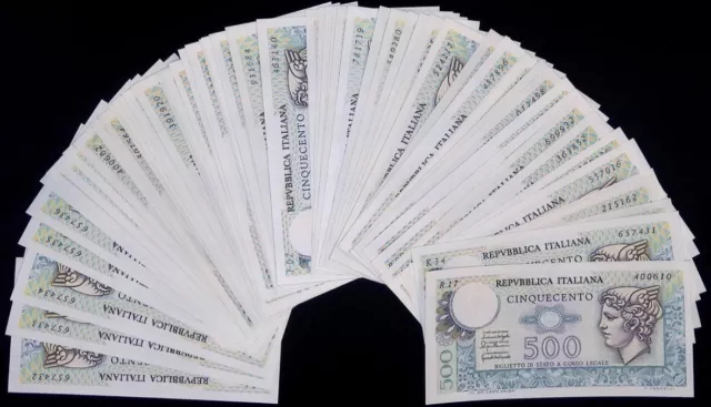 500 Lire Mercurio FDS - Prezzo per una Banconota - Si paga una sola spedizione