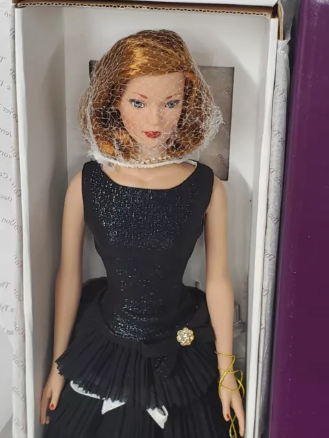 2001 TONNER "CHAMPAGNE & CAVIAR" TYLER Redhead black dress in box with stand